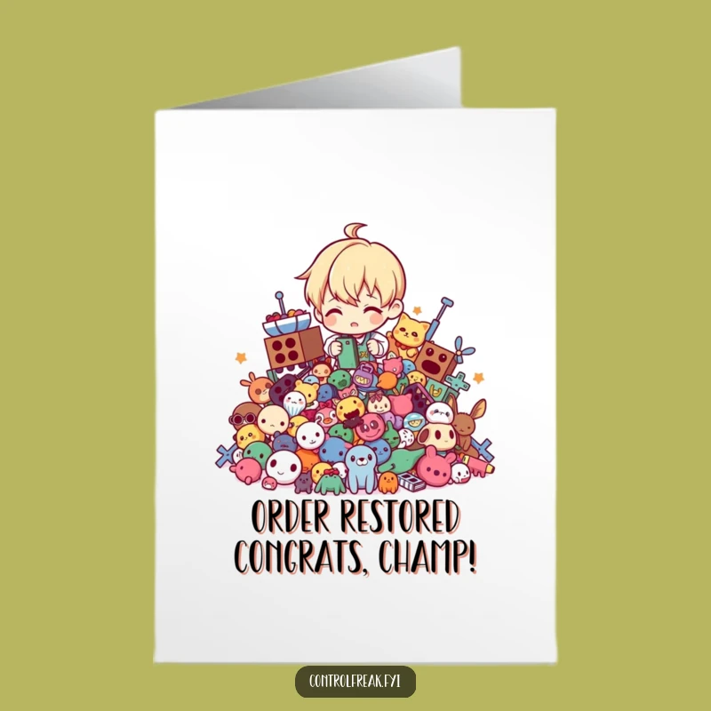 Free Printable Congrats Card: Tidy Hero, Downloadable Gift for Masterful Achievements