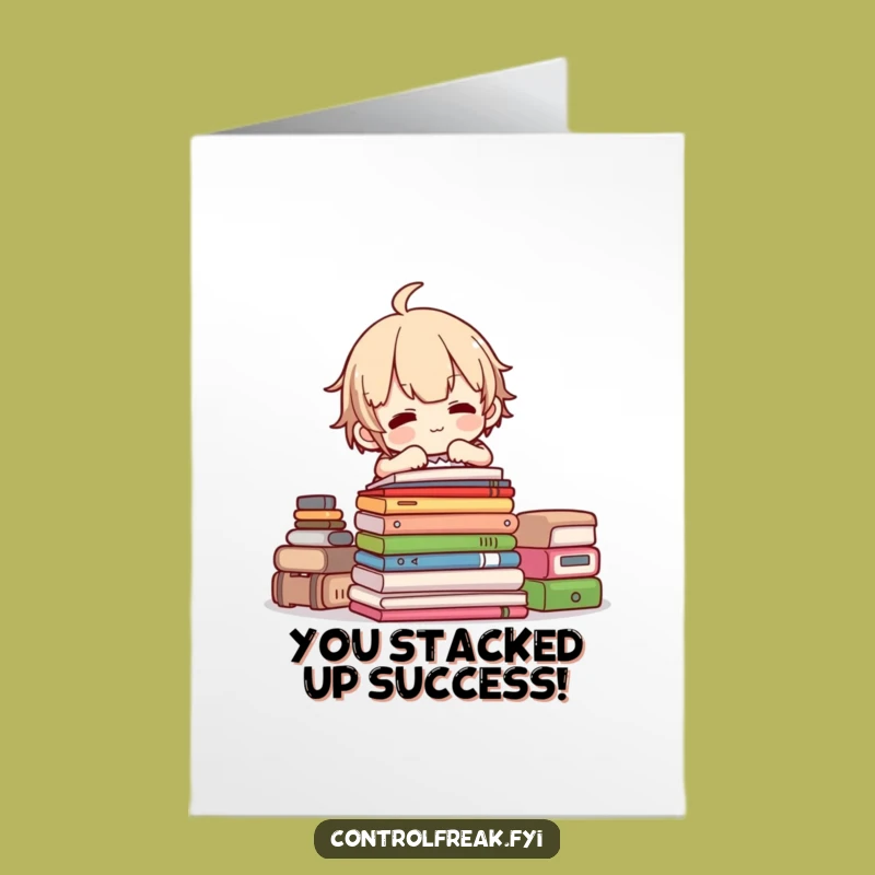 Free Printable Congrats Card: Tidy Character Humorous DIY Downloadable Gift