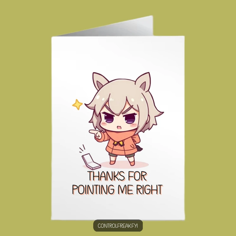 Free Printable Thank You Card: Dramatic Pointer - Important Funny Downloadable