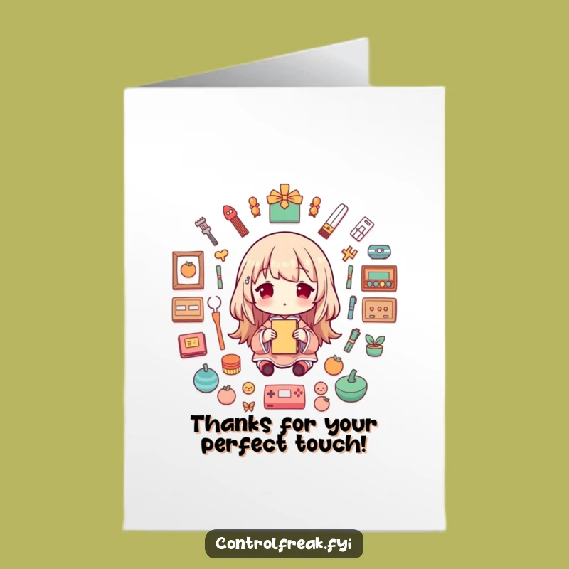 Free Printable Thank You Card: Symmetrical Character Art, Fun Downloadable Gift!
