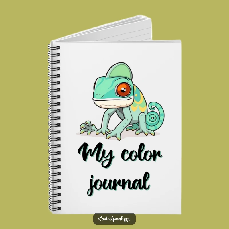 Funny Chameleon Pattern Notebook - Journal Gift for Unconventional Ideas