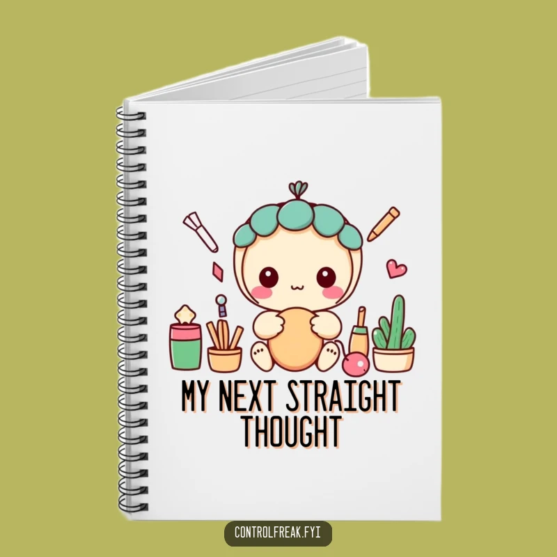 Funny Kawaii Notebook: Jot Down Ideas in Perfect, Hilarious Straight Lines
