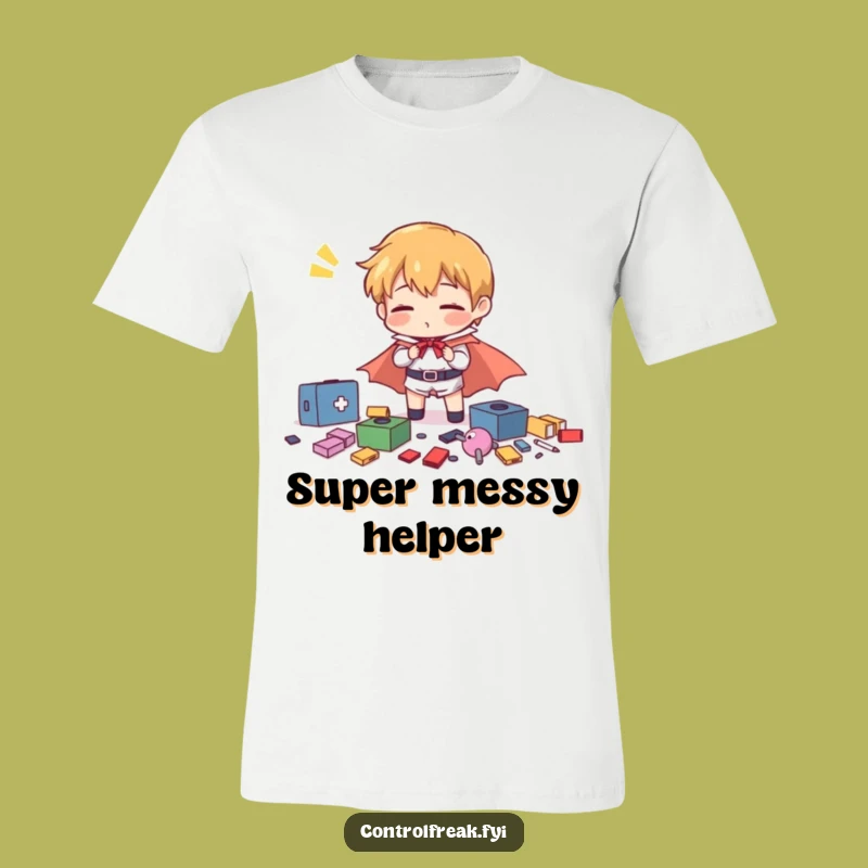 Funny Hero Organizing T-Shirt - Comical Gift for the Tidy