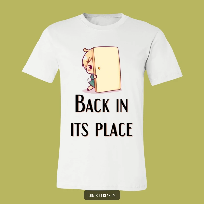 Funny Orderly Character T-Shirt - Playful Correction Humor, Perfect Gift