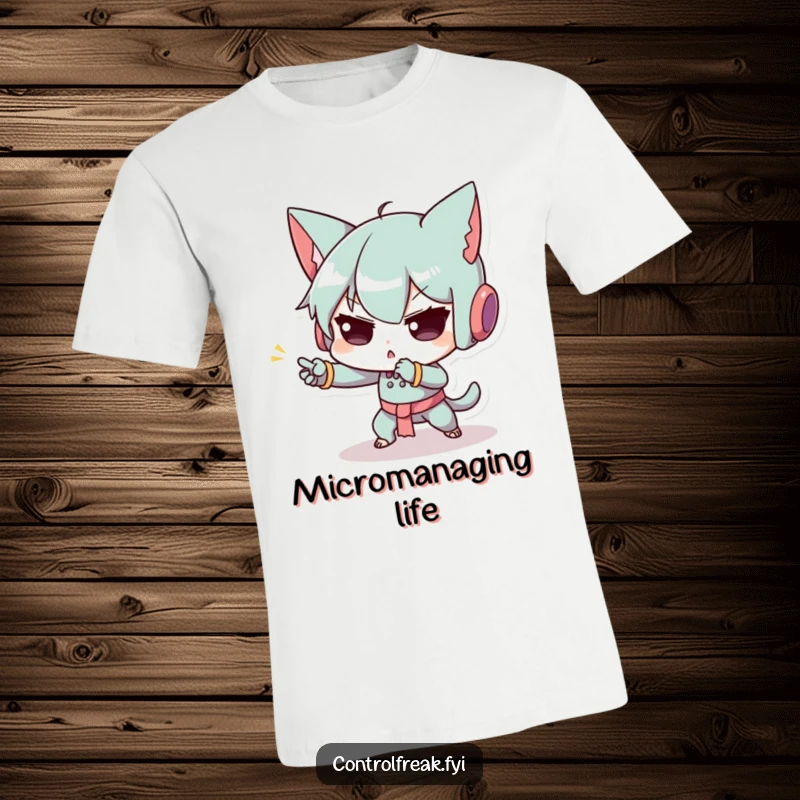 Funny t-shirt showcasing a character with exaggerated concentration, executing a delicate, tiny movement with laser-like focus, a top humorous apparel choice.