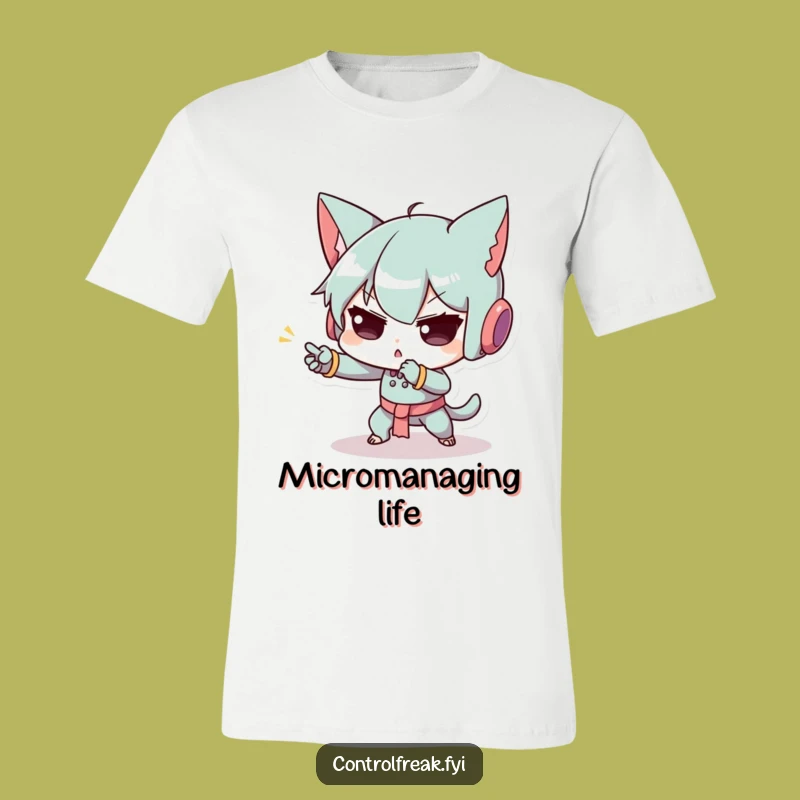 Funny Precision Tee: Exaggerated Concentration Character, Perfect Tiny Movement Shirt