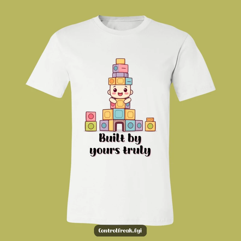 Funny Symmetrical Tower T-Shirt - Happy Builder Tee for Gifts