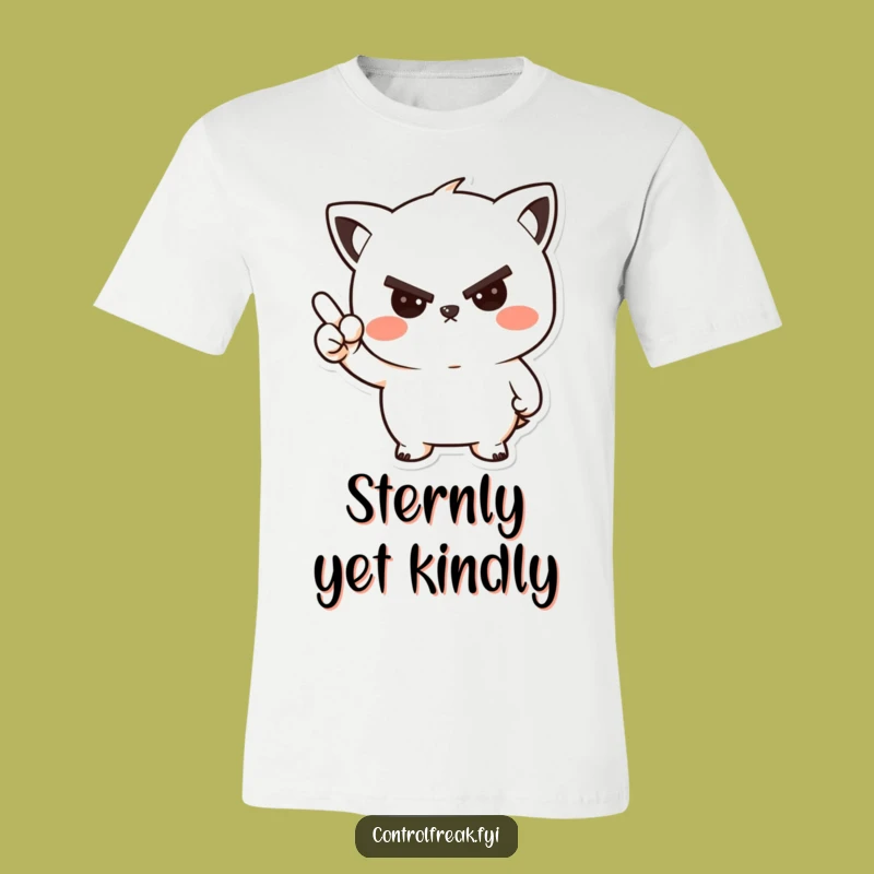 Funny Kawaii Nod T-Shirt: Wear Your Stern, Friendly Approval with Style