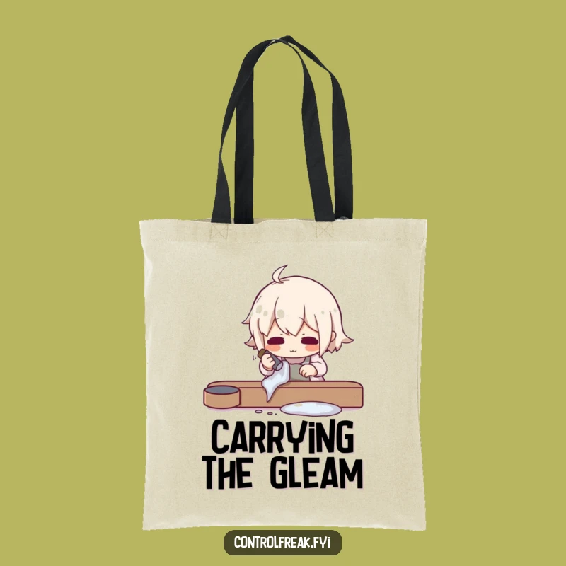 Funny Tote Bag: Meticulous Polisher, Shiny Object Carry-All Gift