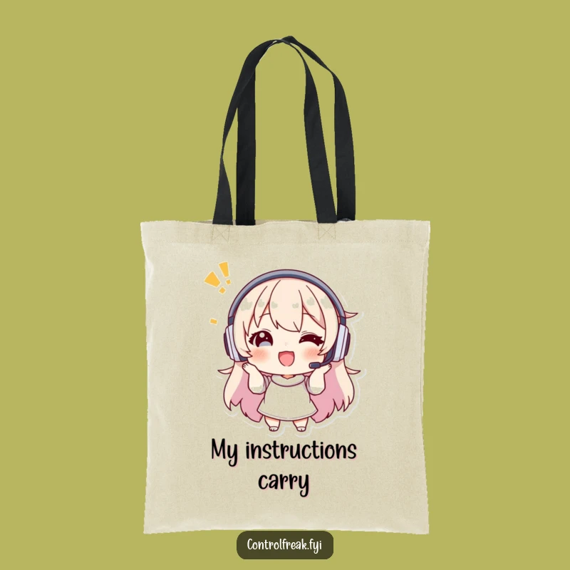 Funny Instruction Giver Tote Bag - Carry Your Guidance Everywhere