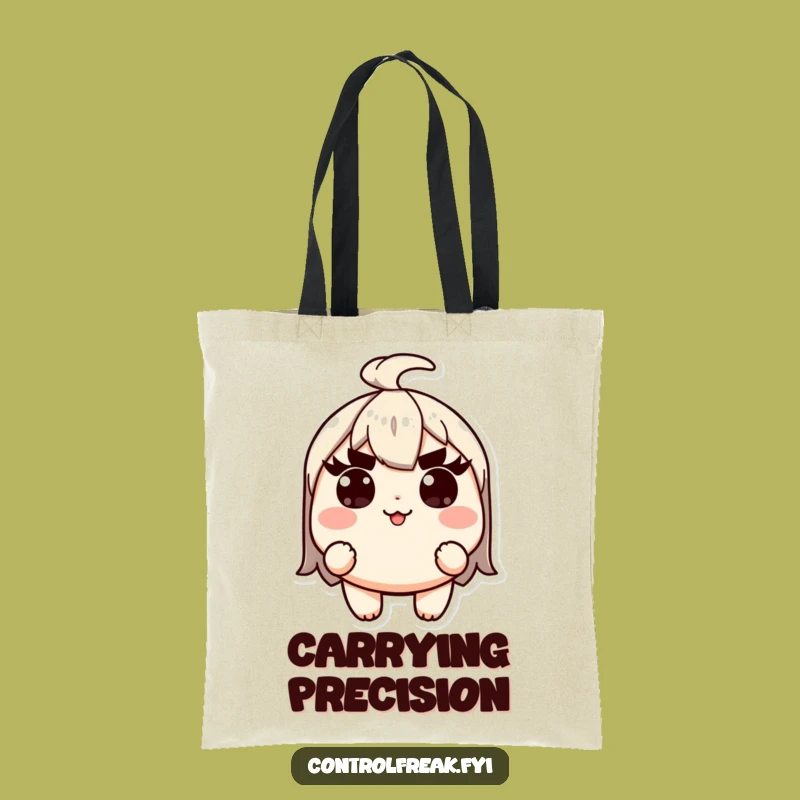 Funny Kawaii Precision Tote Bag: Carry Your High Standards