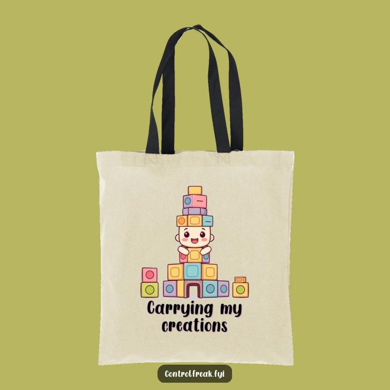 Funny Symmetrical Tower Tote Bag - Carry Your Masterpiece Gift