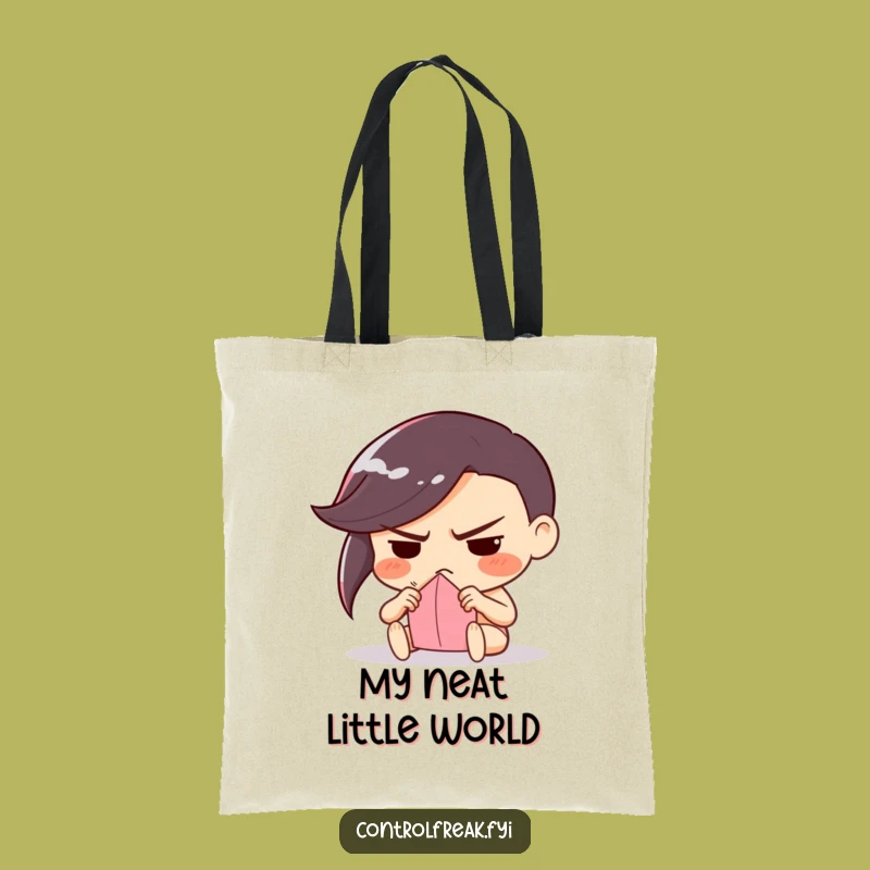 Funny Frowning Folder Tote: Craft Organizer Bag, Practical Gift